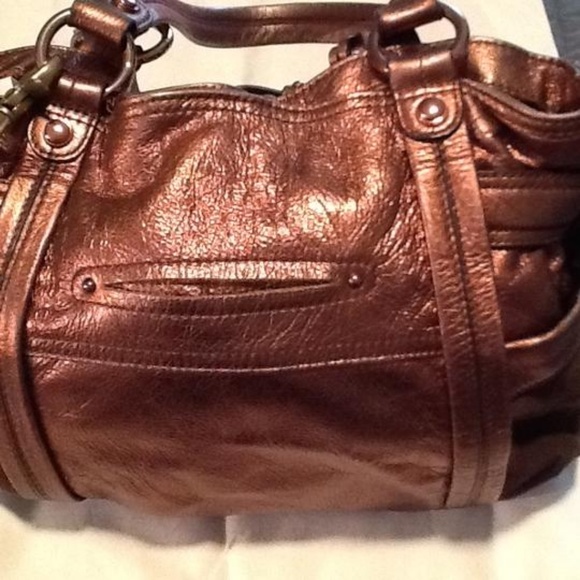 B. Makowsky Leather/Suede Hobo Bag - Picture 6 of 6